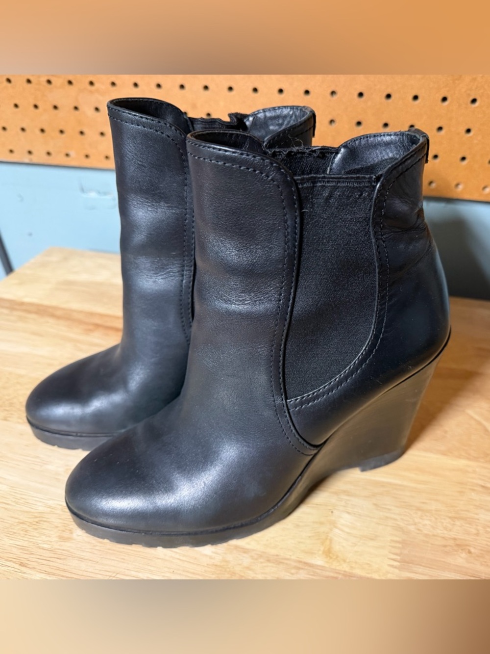 Michael Kors Black Wedge Booties